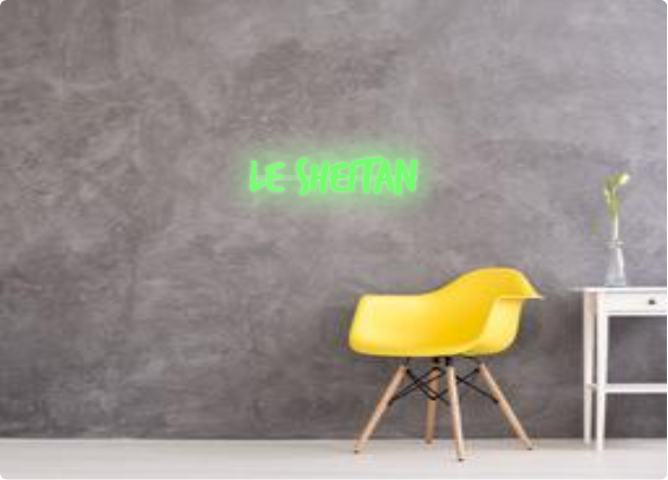 Custom text: Le Sheitan