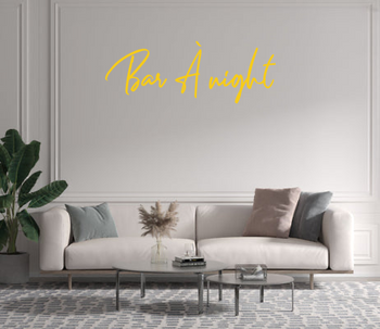 Custom text: Bar À night