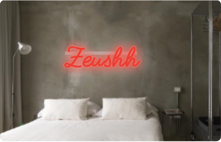 Custom text: Zeushh