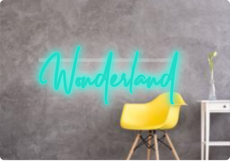Custom text: Wonderland