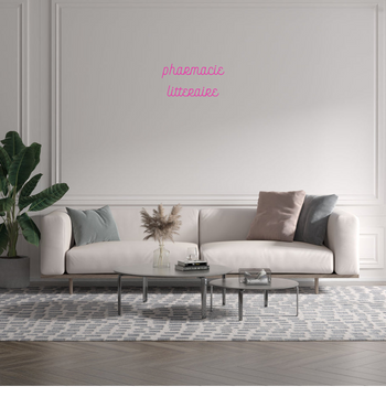 Custom text: pharmacie  
litteraire