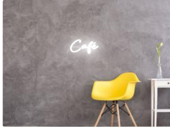 Custom text: Café