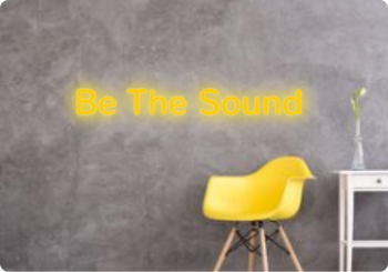 Custom text: Be The Sound