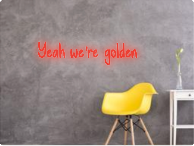 Custom text: Yeah we