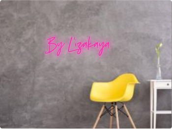 Custom text: By L