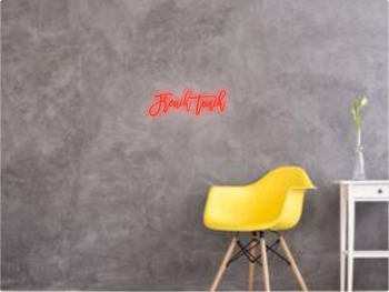 Custom text: French touch