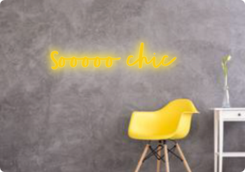 Custom text: Sooooo chic