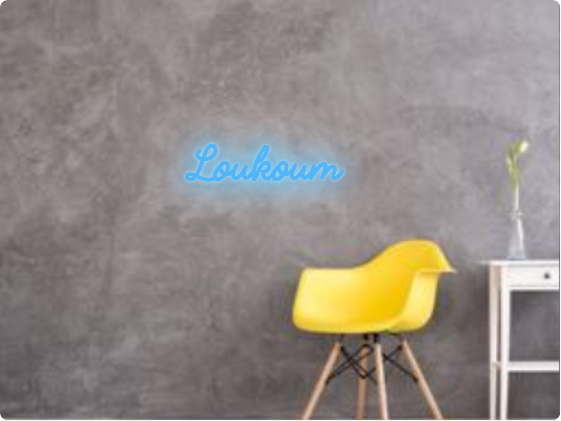 Custom text: Loukoum