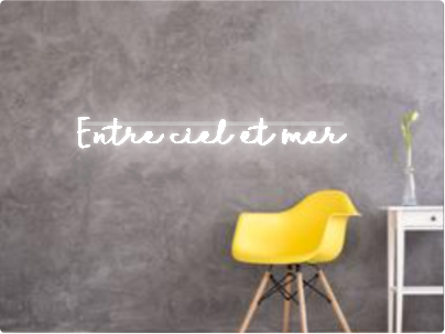 Custom text: Entre ciel et mer