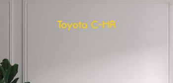 Custom text: Toyota C-HR