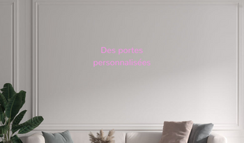 Custom text: Des portes 
personnalisées