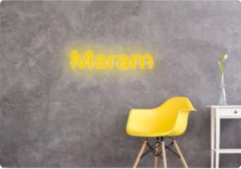 Custom text: Maram