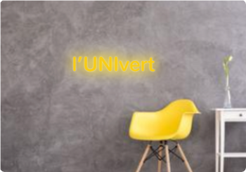 Custom text: l’UNIvert