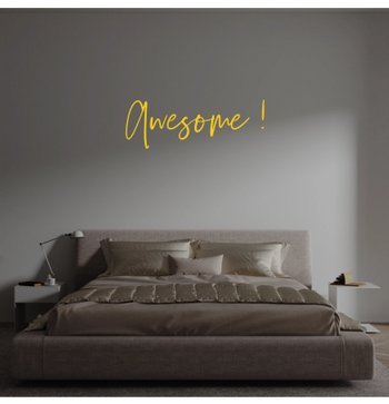 Custom text: Awesome !