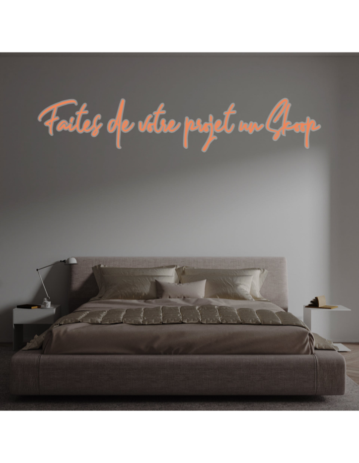 Custom text: Faites de votre projet un Skoop