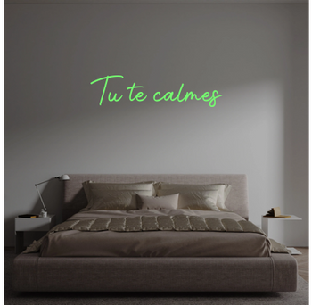 Custom text: Tu te calmes
