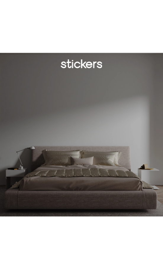 Custom text: stickers