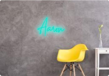 Custom text: Aaron
