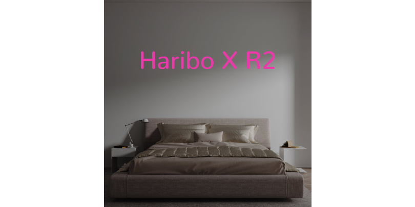 Custom text: Haribo X R2