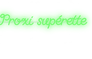 Custom text: Proxi supérette