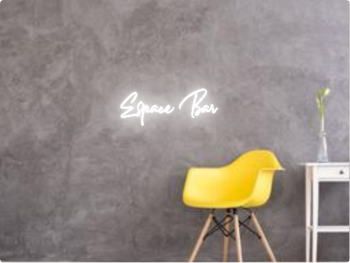 Custom text: Espace Bar