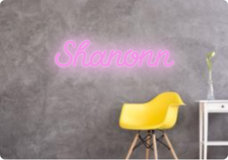 Custom text: Shanonn