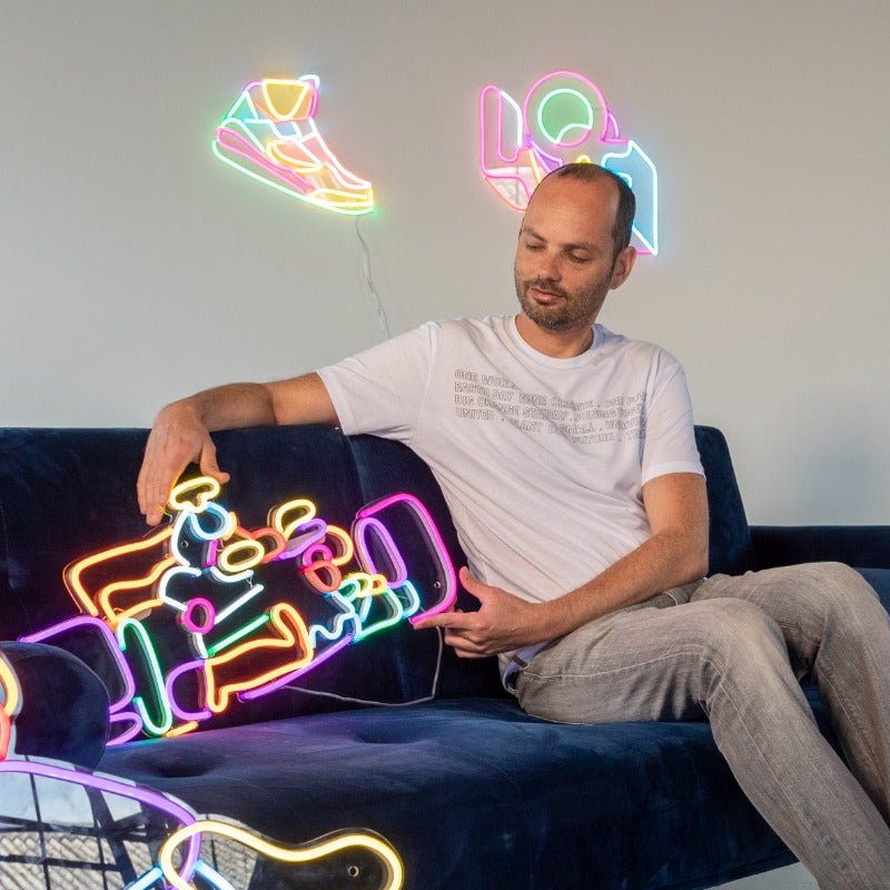 Racer by Yoni Alter, neon LED sign