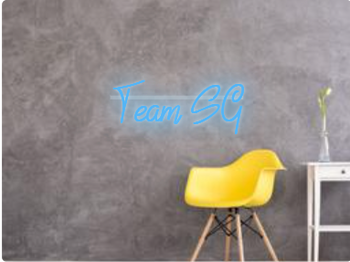 Custom text: Team SG