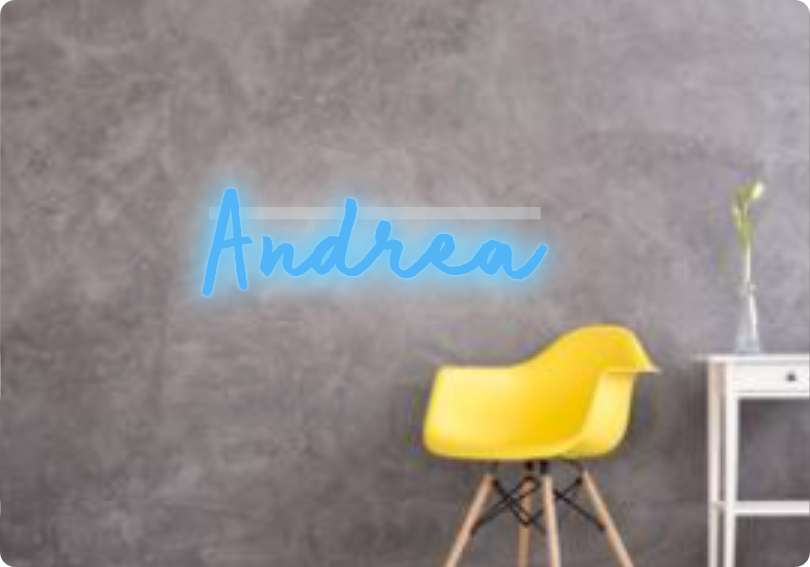 Custom text: Andrea