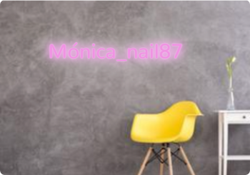 Custom text: Mónica_nail87
