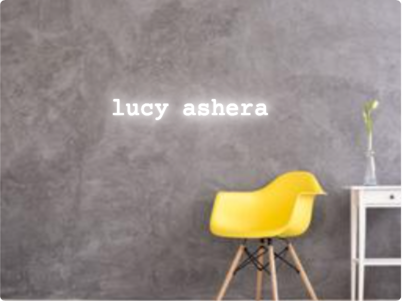 Custom text: lucy ashera