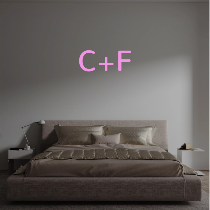 Custom text: C+F