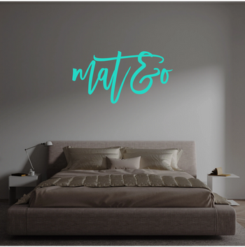 Custom text: mat&o