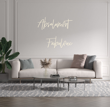 Custom text: Absolument 
Fabuleux
