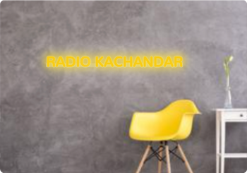Custom text: RADIO KACHANDAR