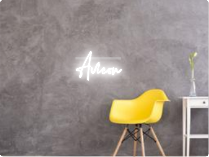 Custom text: Avicon