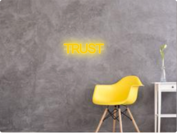 Custom text: TRUST