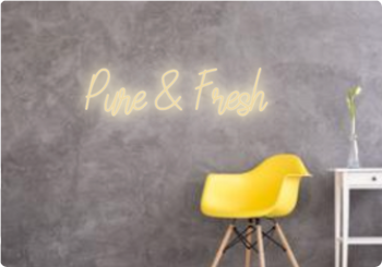 Custom text: Pure & Fresh
