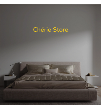Custom text: Chérie Store