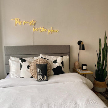 This must be the place - neon LED sign