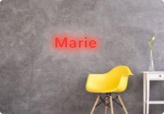 Custom text: Marie