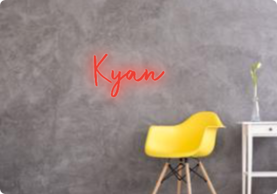Custom text: Kyan