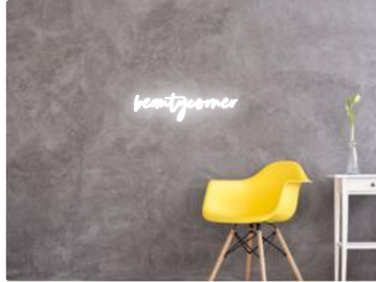 Custom text: beautycorner