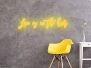 Custom text: Love is in the hair