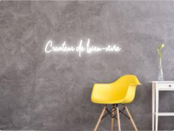 Custom text: Createur de bien-vivre