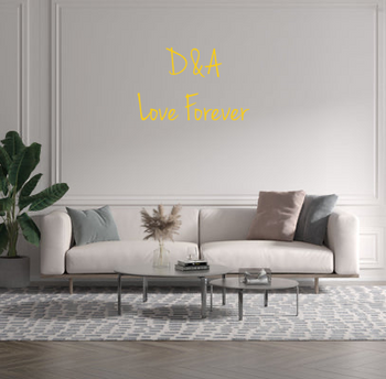 Custom text: D&A
Love Forever