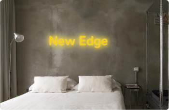 Custom text: New Edge