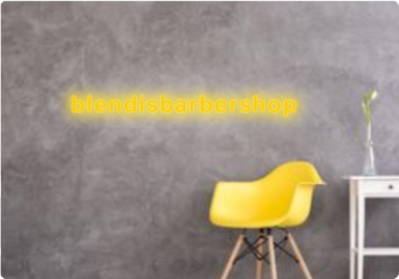 Custom text: blendisbarbershop