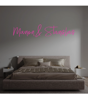 Custom text: Manon & Stanislas