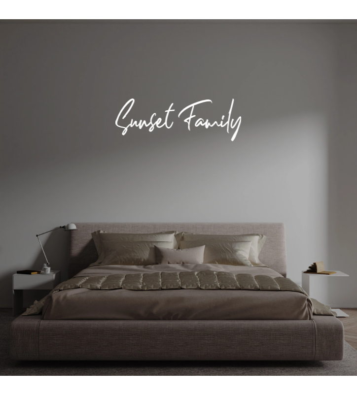 Custom text: Sunset Family